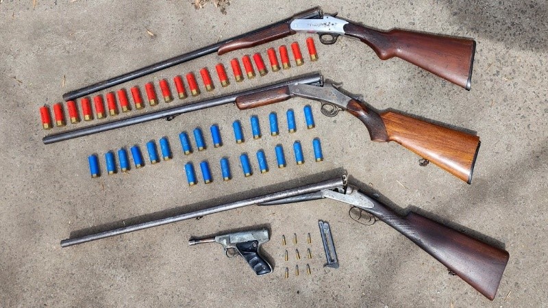 El material incautado en la casa del joven, en la zona oeste.