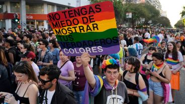 Volvió la multitudinaria Marcha del Orgullo.