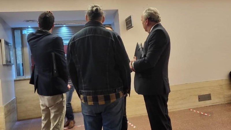 Luis Herrera (a la derecha) en uno de sus habituales 