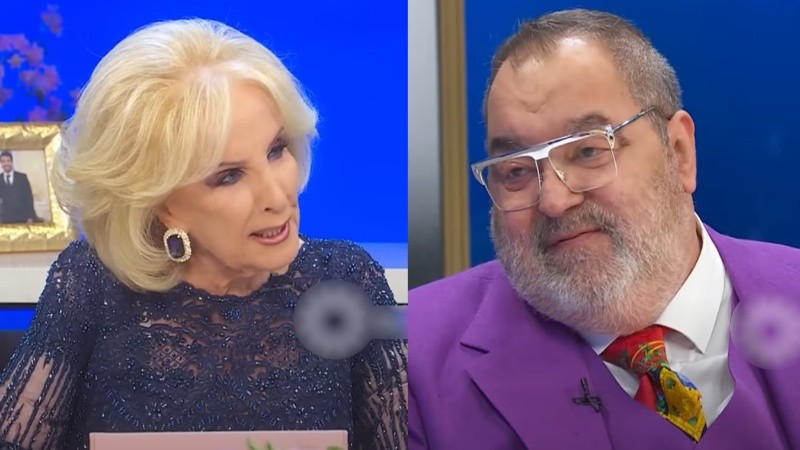 Mirtha Legrand y Jorge Lanata.