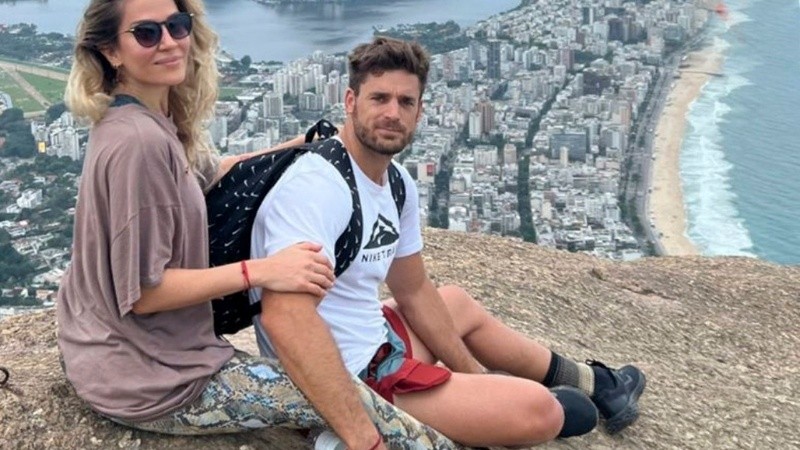 Jimena Barón y Matías Palleiro disfrutan de unas vacaciones en Brasil.