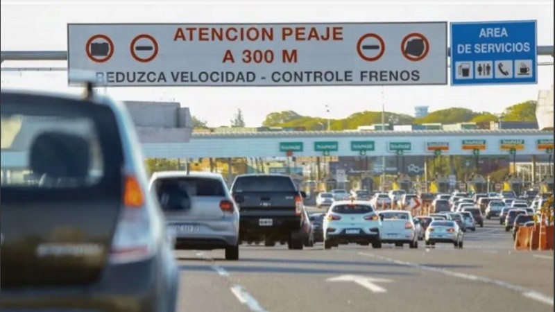 El flujo de tránsito comenzó a incrementarse desde las 5:30, cuando se registraron 1.800 autos por hora en el peaje.