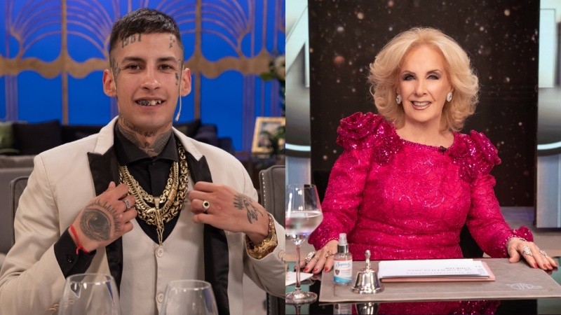 L-Gante y Mirtha Legrand.