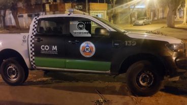 El móvil del Coem secuestrado en el operativo.