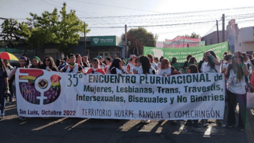 Una masiva marcha en San Luis.