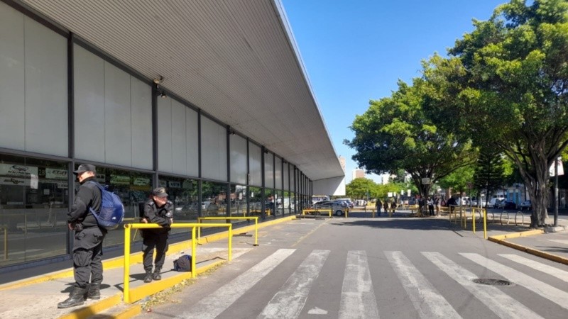 El operativo policial en la Terminal.