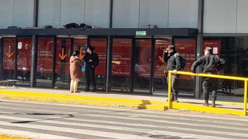 El operativo policial en la Terminal.