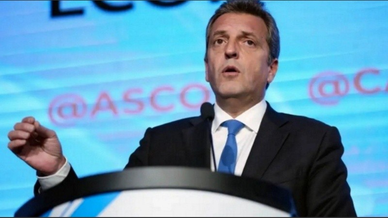 El ministro de Economía Sergio Massa.
