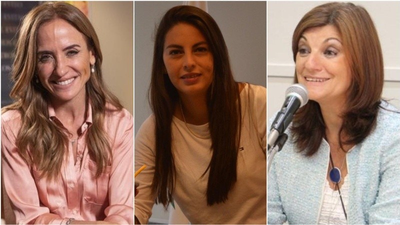 De izquierda a derecha: Tolosa Paz, Mazzina y Olmos.