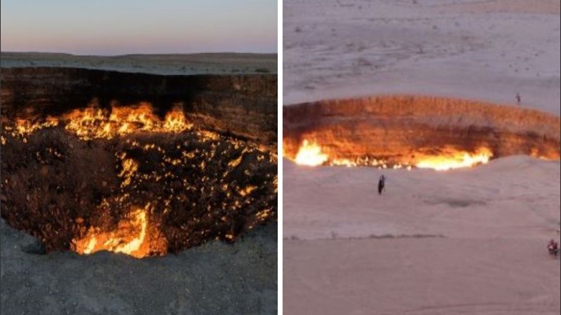 El sumidero de Darvaza en Turkmenistán apareció en 1971.