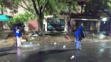 Personal de la AIC realizó pericias en el lugar donde se produjo el ataque.