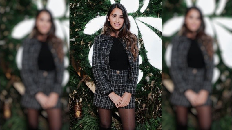 Antonela Roccuzzo en la Maison Guerlain.