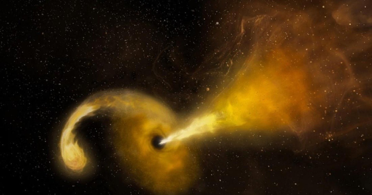 Un buco nero ha “fatto saltare in aria” una stella che l’ha divorata anni fa
