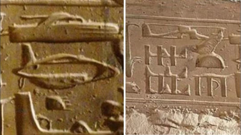 Para los expertos solo se trata de jeroglíficos tallados uno encima del otro.