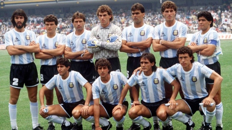 La selección argentina que se consagró en México 1986