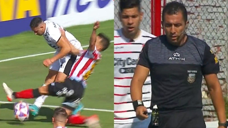 La foto del penal que reclamó todo Newell's.