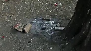 Asados en árboles del Parque y gran cantidad de residuos por todos lados.