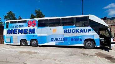 El vehículo fue parte de la campaña de la fórmula Menem-Ruckauf.