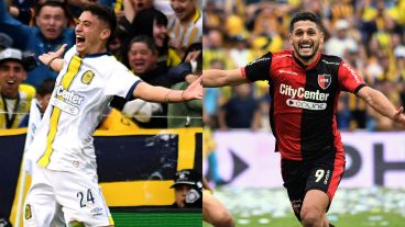 Alejo Véliz y Juan Manuel García, goleadores en los clásicos de este año.