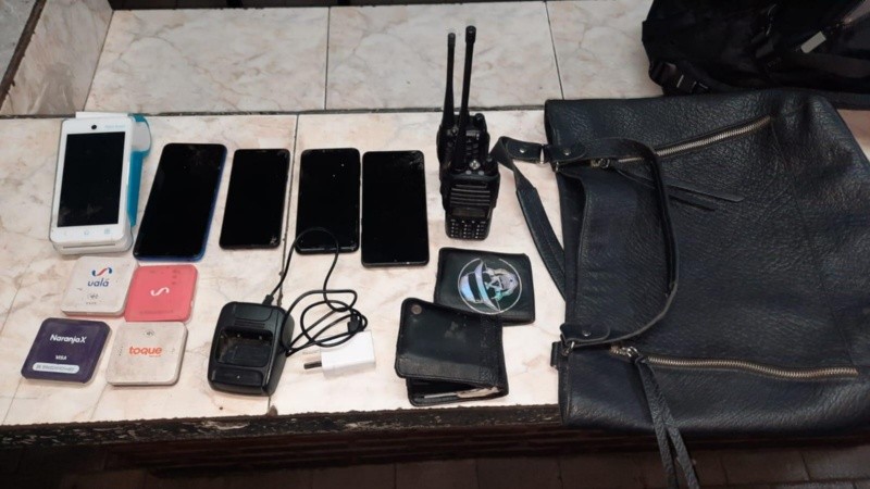 Los elementos secuestrados.