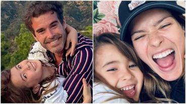 Cabré y la China con su hija Rufina.