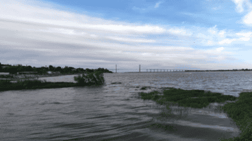 El río en Rosario quedó a centímetros de los tres metros después de 39 meses.