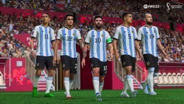 La selección argentina en el videojuego de fútbol más famoso.