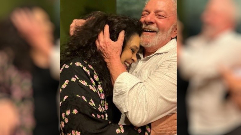Gal Costa y Lula da Silva en un encuentro el último octubre.