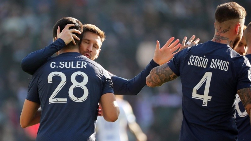 Messi este domingo en el partido del PSG.