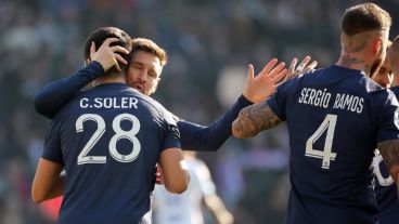 Messi este domingo en el partido del PSG.