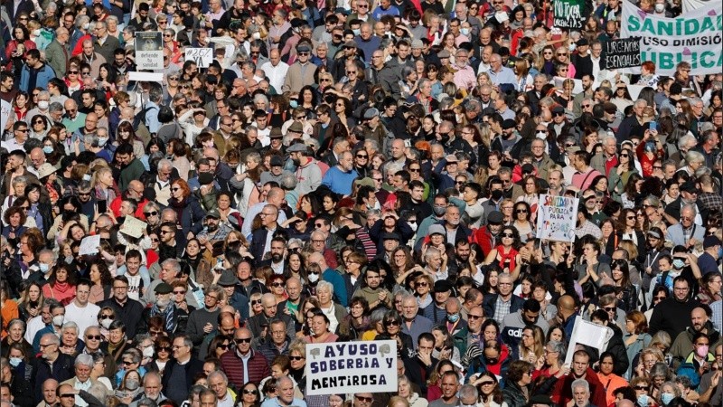 Masivas marchas en Madrid bajo la consigna 