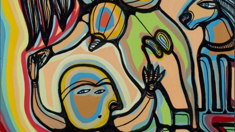 Una de las obras que integra la muestra 