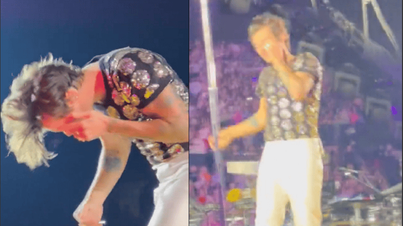 El director musical del cantante aclaró que el cantante no resultó herido pero pidió que 