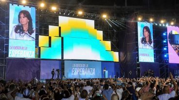 La ex presidenta, protagonista excluyente del acto por el Día del Militante.