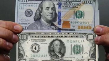 Dólar cara grande y dólar cara chica.