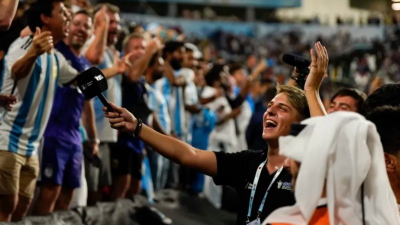 Tomás Massa, el miércoles pasado, en el amistoso de la selección argentina contra la de Emiratos Árabes Unidos, en Abu Dhabi.