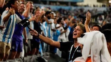 Tomás Massa, el miércoles pasado, en el amistoso de la selección argentina contra la de Emiratos Árabes Unidos, en Abu Dhabi.