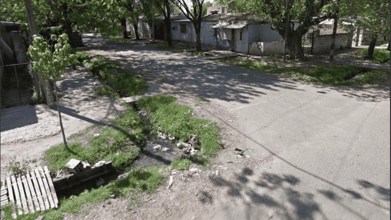 La zona donde ocurrió el ataque.