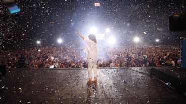La vicepresidenta en el acto de La Plata.