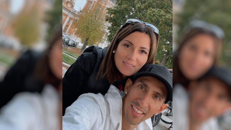 Jorgelina Cardoso y Ángel Di María.