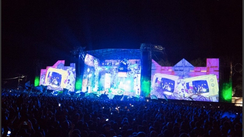 Una postal del despliegue escénico de La Renga