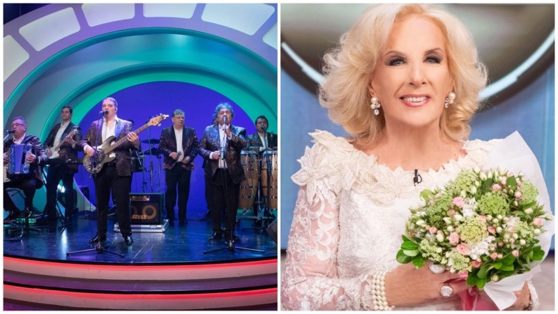 Los Palmeras en la Mesa de Mirtha Legrand.