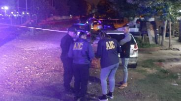 La escena del crimen en Funes.