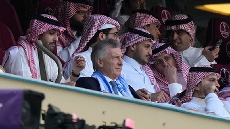 El ex presidente asistió a ver el debut de Argentina en el Mundial de Qatar.