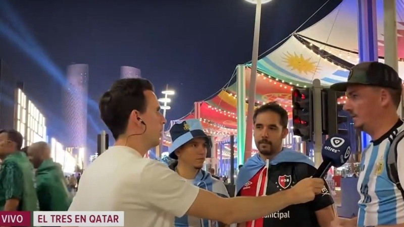 Los rosarinos en Qatar en vivo con El Tres