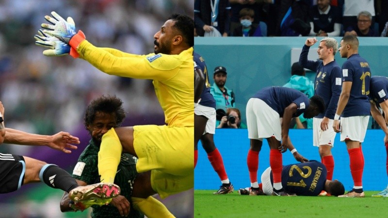 Francia y Arabia Saudita perdieron a dos jugadores para lo que resta de Qatar 2022.