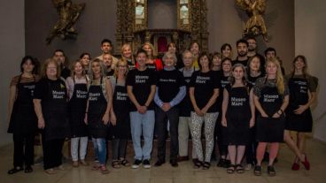 El equipo y la Comisión Directiva de la Asociación de Amigos del Museo.