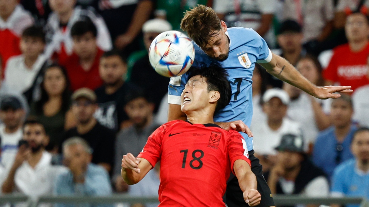 Uruguay y Corea del Sur empataron durante su debut en el Mundial