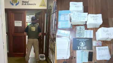 Algunos de los elementos secuestrados en los allanamientos de este jueves.