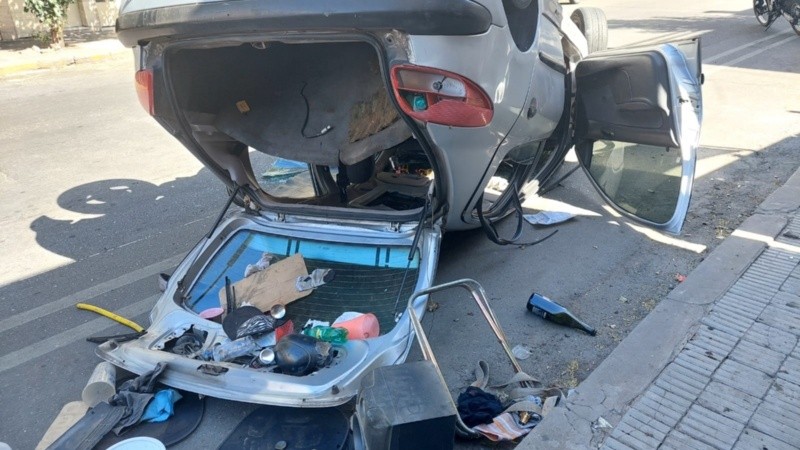 El auto en calle Cafferata al 500.